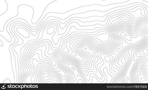 Topographic map on white background. Topo map elevation lines. Contour vector abstract vector illustration.. Height abstract. Topo map elevation lines. Contour vector abstract vector illustration. Geographic world topography.