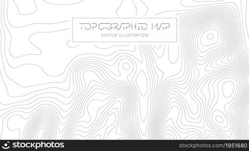 Topographic map on white background. Topo map with elevation lines. Contour map vector.. Topographic map on white background. Topo map elevation lines. Contour vector abstract vector illustration. Geographic world topography.