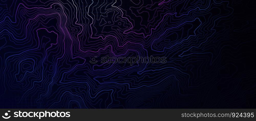 Topography landscape. Marine abstract modern blue texture. Dark relief vector trendy background for flyer and poster outline design gradient banner. Topography landscape. Marine abstract modern texture. Dark relief vector trendy background for flyer and banner