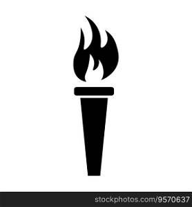 Torch flame icon. Vector illustration. EPS 10. Stock image.. Torch flame icon. Vector illustration. EPS 10.