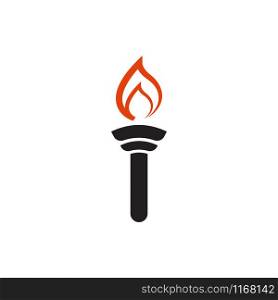 Torch graphic design template vector isolated illustration