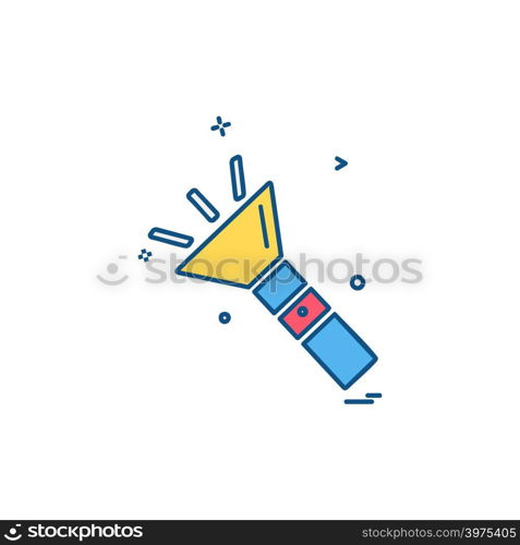 Torch icon design vector