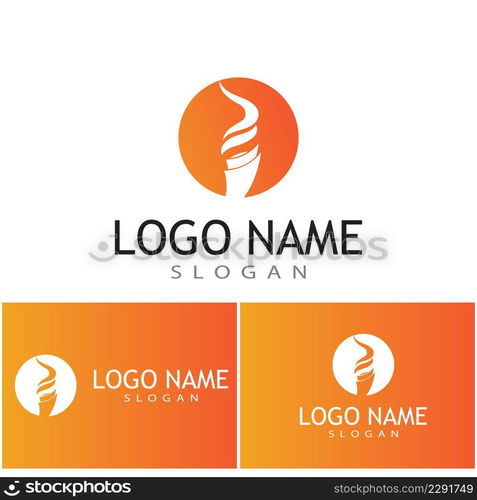 Torch  Logo Template vector symbol illustration design