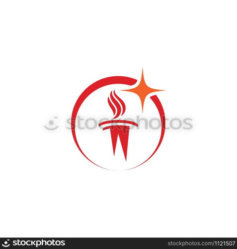 Torch Logo Template vector symbol nature