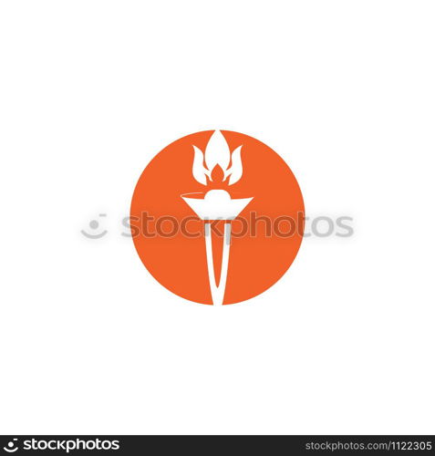 Torch Logo Template vector symbol nature