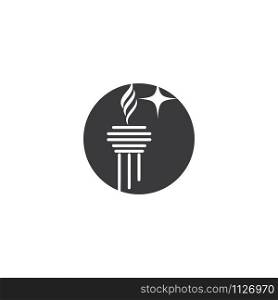Torch Logo Template vector symbol nature