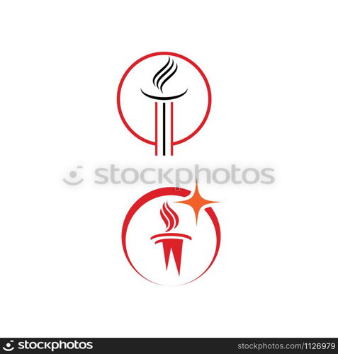 Torch Logo Template vector symbol nature