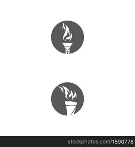 Torch Logo Template vector symbol nature