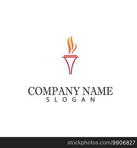 Torch  Logo Template vector symbol nature