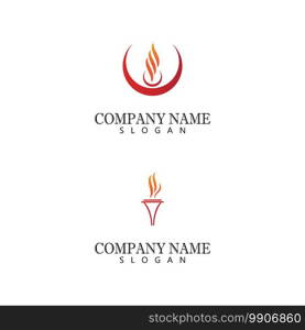 Torch  Logo Template vector symbol nature