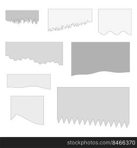 Torn paper shape. Vector illustration. Stock image. EPS 10.. Torn paper shape. Vector illustration. Stock image. 