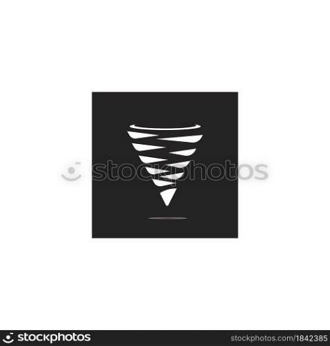 Tornado icon vector symbol design illustration.