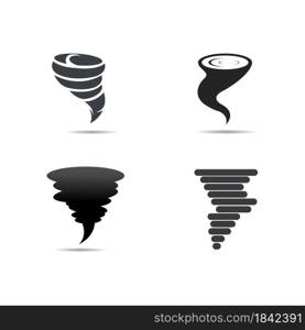 Tornado icon vector symbol design illustration.