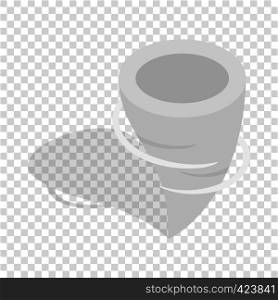 Tornado isometric icon 3d on a transparent background vector illustration. Tornado isometric icon