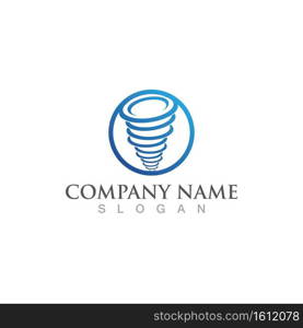 Tornado logo symbol vector illustration design