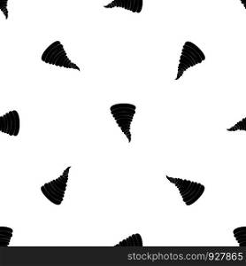 Tornado pattern repeat seamless in black color for any design. Vector geometric illustration. Tornado pattern seamless black