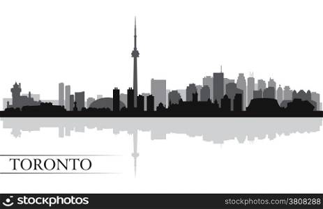 Toronto city skyline silhouette background, vector illustration&#xA;
