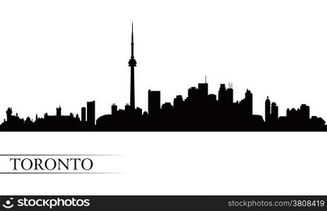 Toronto city skyline silhouette background, vector illustration&#xA;