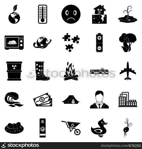 Torrid icons set. Simple set of 25 torrid vector icons for web isolated on white background. Torrid icons set, simple style