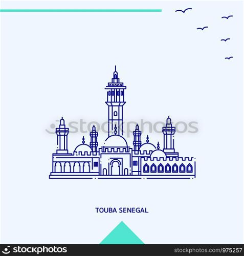TOUBA SENEGAL skyline vector illustration