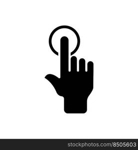 touch icon design vector template