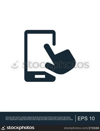 Touch Mobile Icon template