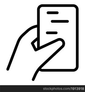 Touch screen mobile icon outline vector. Hand phone. Finger tap. Touch screen mobile icon outline vector. Hand phone