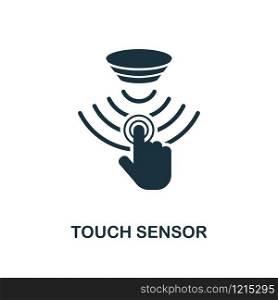 Touch Sensor icon. Monochrome style design from sensors collection. UX and UI. Pixel perfect touch sensor icon. For web design, apps, software, printing usage.. Touch Sensor icon. Monochrome style design from sensors icon collection. UI and UX. Pixel perfect touch sensor icon. For web design, apps, software, print usage.