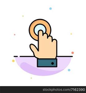 Touch, Touchscreen, Interface, Technology Abstract Flat Color Icon Template