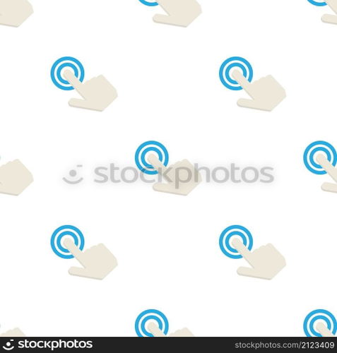 Touching cursor pattern seamless background texture repeat wallpaper geometric vector. Touching cursor pattern seamless vector
