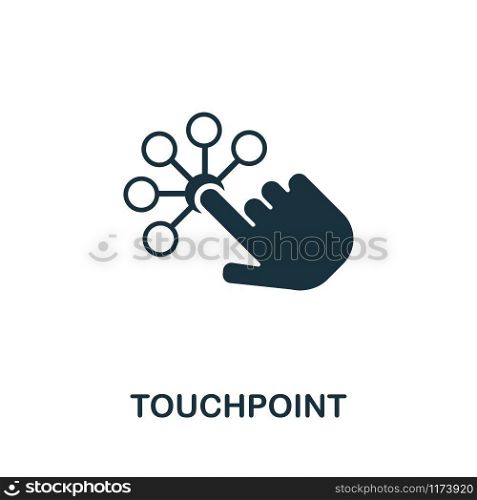 Touchpoint vector icon illustration. Creative sign from icons collection. Filled flat Touchpoint icon for computer and mobile. Symbol, logo vector graphics.. Touchpoint vector icon symbol. Creative sign from icons collection. Filled flat Touchpoint icon for computer and mobile