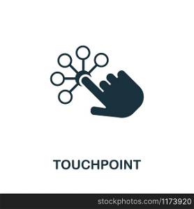 Touchpoint vector icon illustration. Creative sign from icons collection. Filled flat Touchpoint icon for computer and mobile. Symbol, logo vector graphics.. Touchpoint vector icon symbol. Creative sign from icons collection. Filled flat Touchpoint icon for computer and mobile