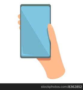 Touchscreen icon cartoon vector. Phone screen. Hand touch. Touchscreen icon cartoon vector. Phone screen