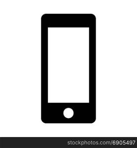 touchscreen mobile, icon on isolated background
