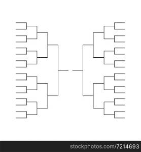 Tournament bracket background icon template. Vector eps10