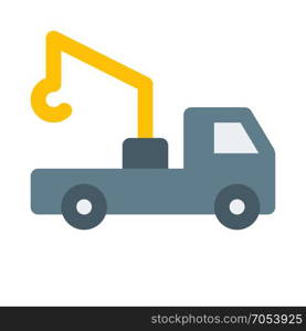 tow truck on isolated background