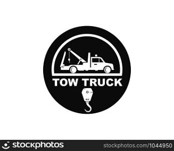 tow truck vector icon logo design template