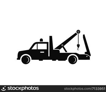 tow truck vector icon logo design template