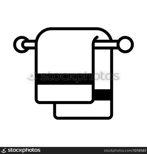 towel - bath room icon vector design template