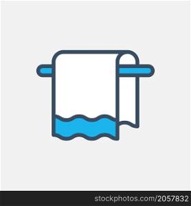towel icon vector flat design