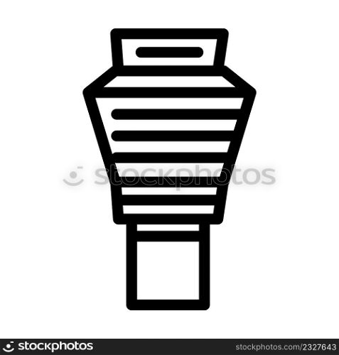 tower airport line icon vector. tower airport sign. isolated contour symbol black illustration. tower airport line icon vector illustration