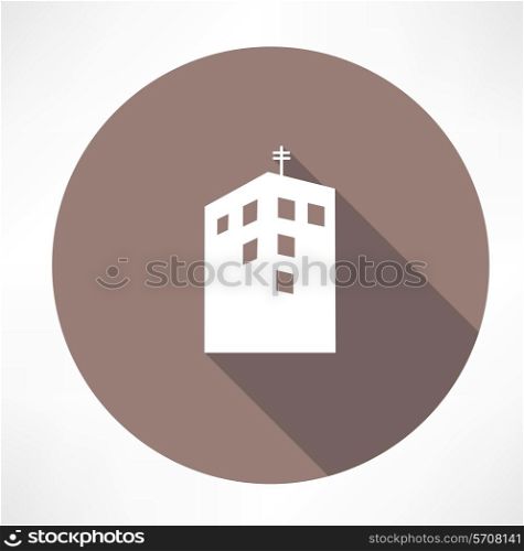 Townhouse icon. Flat modern style vector illustration