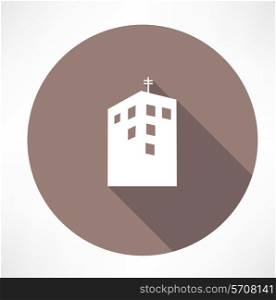 Townhouse icon. Flat modern style vector illustration