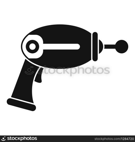 Toy blaster icon. Simple illustration of toy blaster vector icon for web design isolated on white background. Toy blaster icon, simple style
