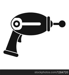 Toy blaster icon. Simple illustration of toy blaster vector icon for web design isolated on white background. Toy blaster icon, simple style