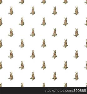 Toy bunny pattern. Cartoon illustration of toy bunny vector pattern for web. Toy bunny pattern, cartoon style