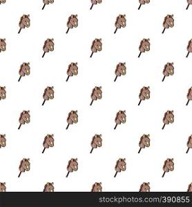 Toy donkey pattern. Cartoon illustration of toy donkey vector pattern for web. Toy donkey pattern, cartoon style