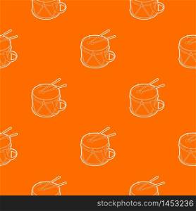 Toy drum pattern vector orange for any web design best. Toy drum pattern vector orange