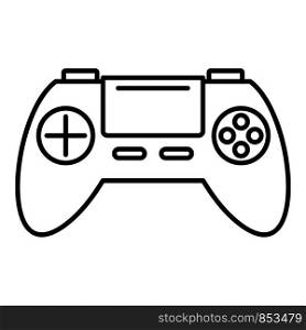 Toy gamepad icon. Outline toy gamepad vector icon for web design isolated on white background. Toy gamepad icon, outline style