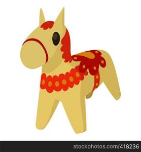 Toy horse icon. Cartoon illustration of toy horse vector icon for web. Toy horse icon , cartoon style
